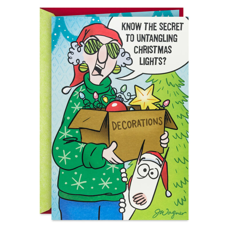 Maxine-Tangled-Lights-Funny-Christmas-Card_699XZH5093_01