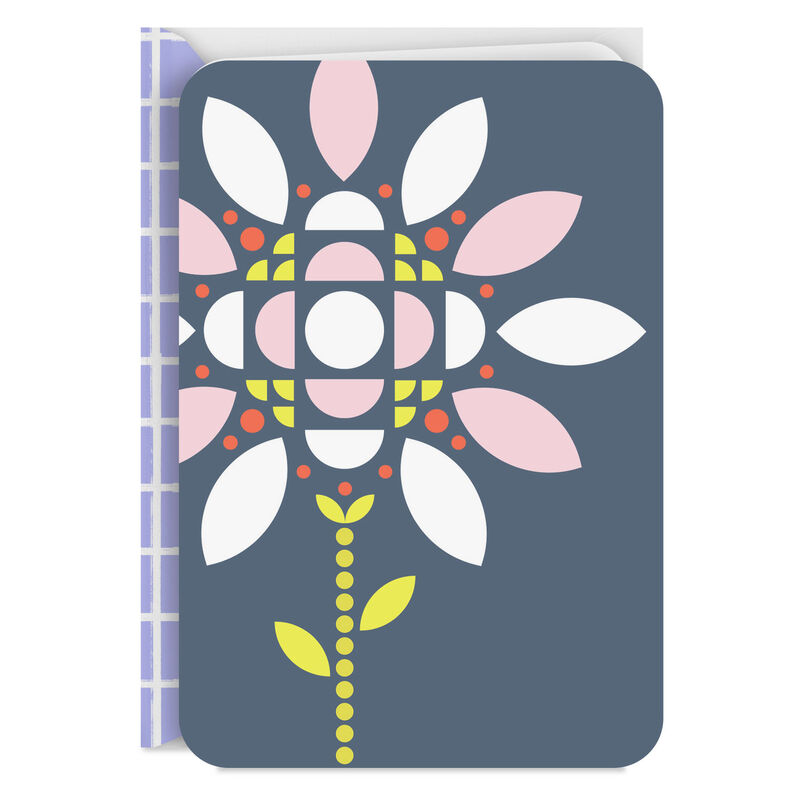 Mod-Geometric-Flower-on-Blue-Blank-Card_299LJB1352_01