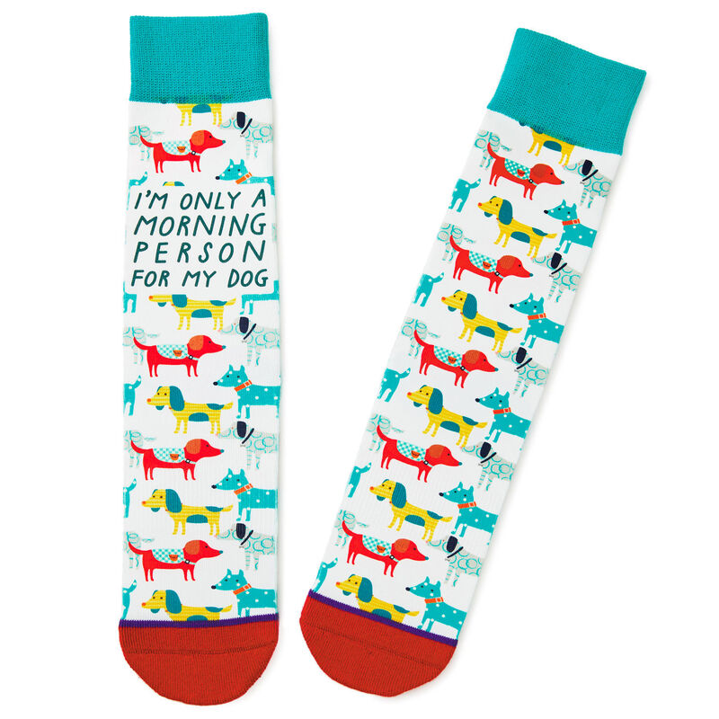 Morning-Person-Dog-Illustrations-Novelty-Crew-Socks_1SOX2082_01