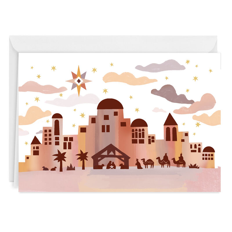 Nativity-City-Scene-Personalized-Christmas-Card_2PGM4346_01