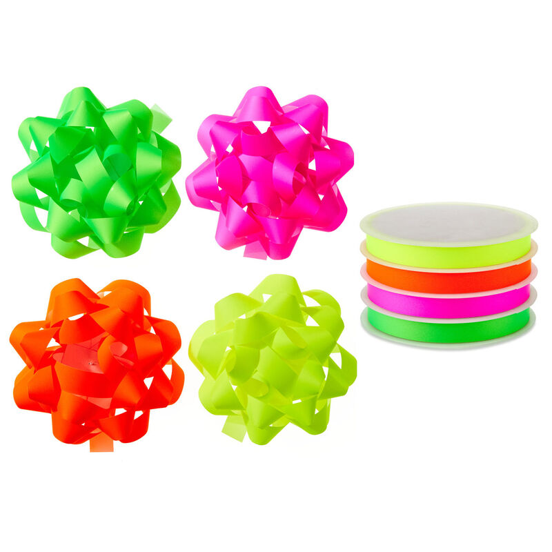 Neon-Gift-Bows-With-Matching-Ribbons-Kit_3TM2071_01