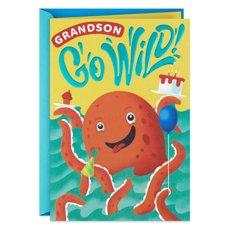 Octopus-With-Cake-and-Balloons-Grandson-Birthday-Card_459HKB9396_01