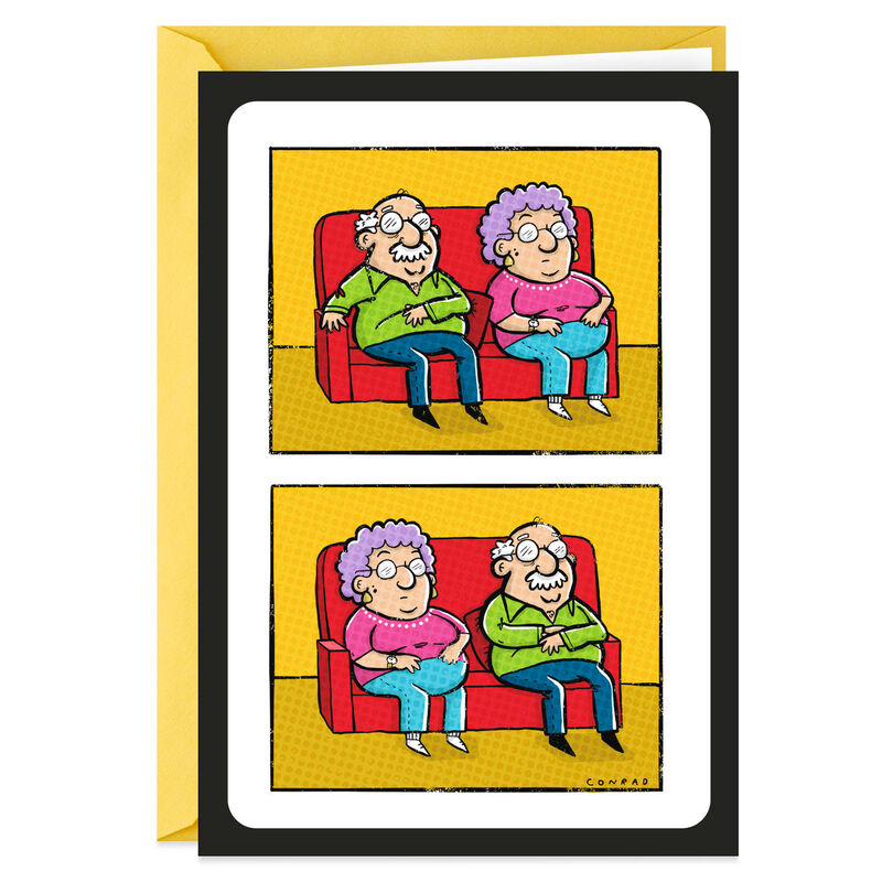 Old-Couple-Sitting-on-Sofa-Funny-Anniversary-Card_399ZZS7020_01