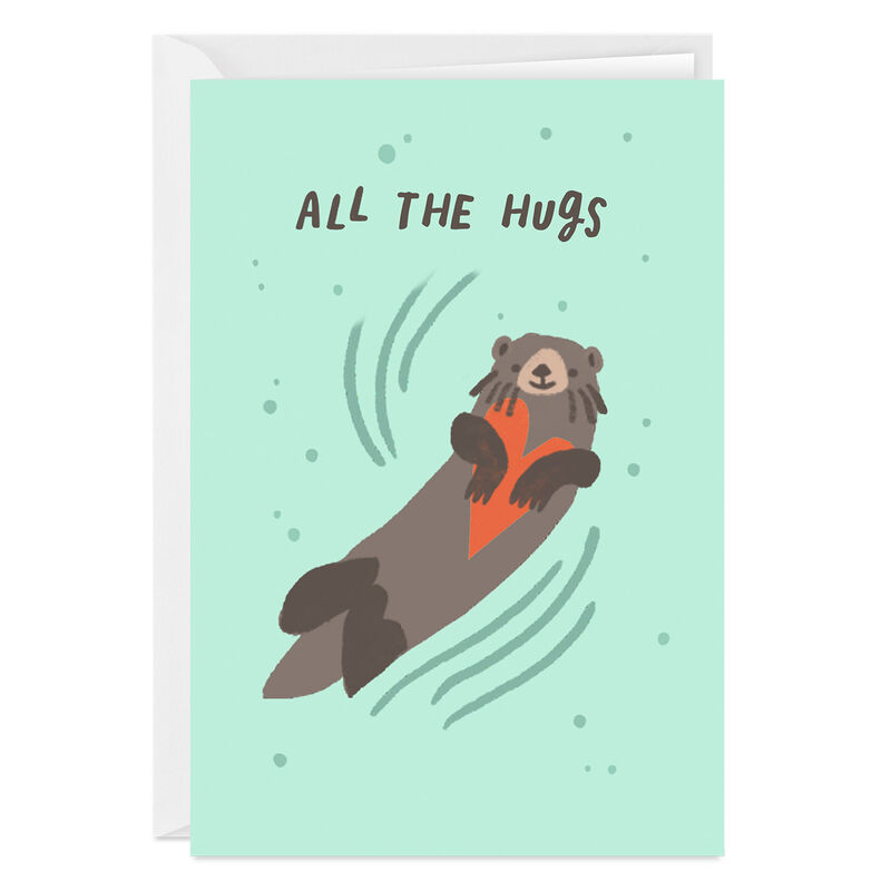 Otter-With-Heart-Personalized-Everyday-Card_2PGM4582_01