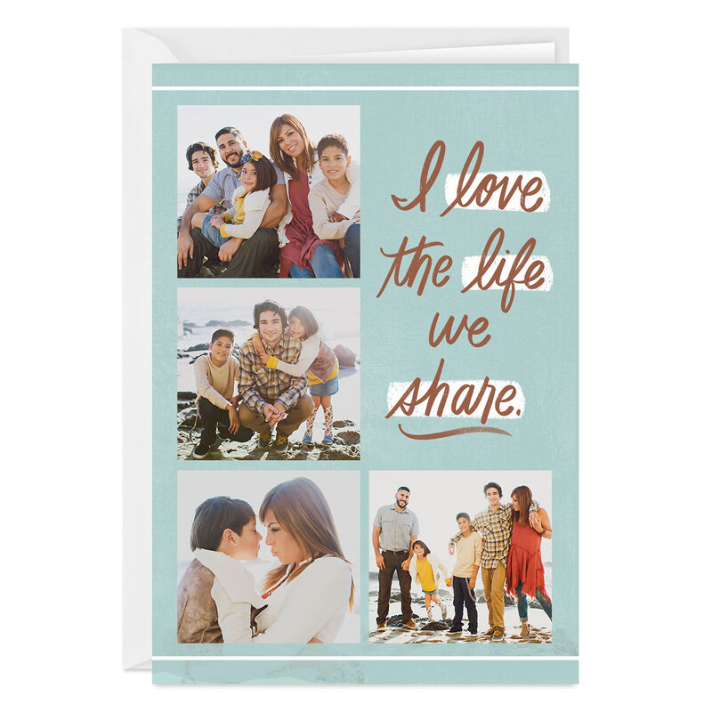 Personalized-Photo-Collage-on-Blue-Love-Photo-Card_2PGM1229_01