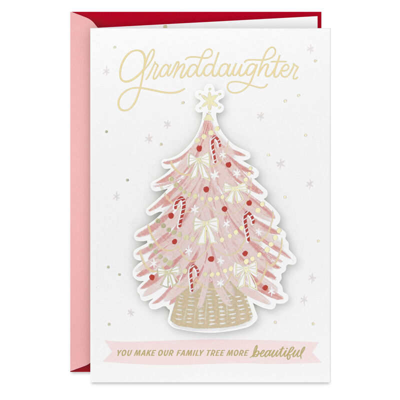 Pink-Holiday-Tree-Granddaughter-Christmas-Card_699XZH5983_01