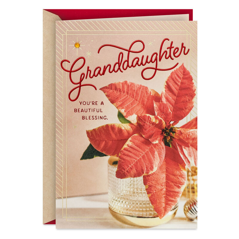Pink-Poinsettia-Christmas-Card-for-Granddaughter_559XZH1552_01