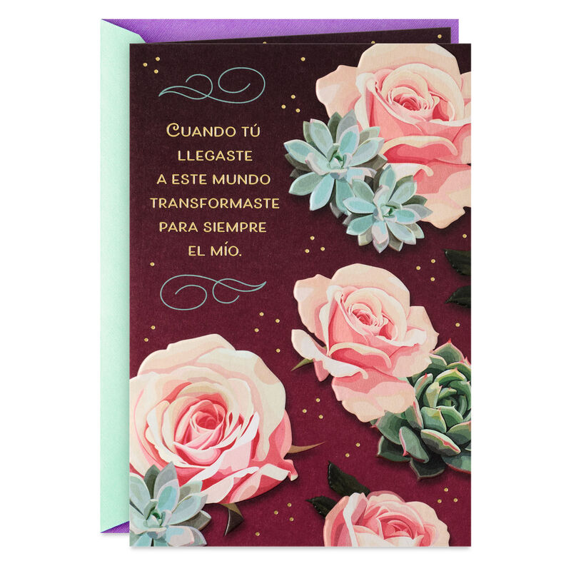 Pink-Roses-Green-Succulents-Wife-Birthday-Card-in-Spanish_559BIF1380_01