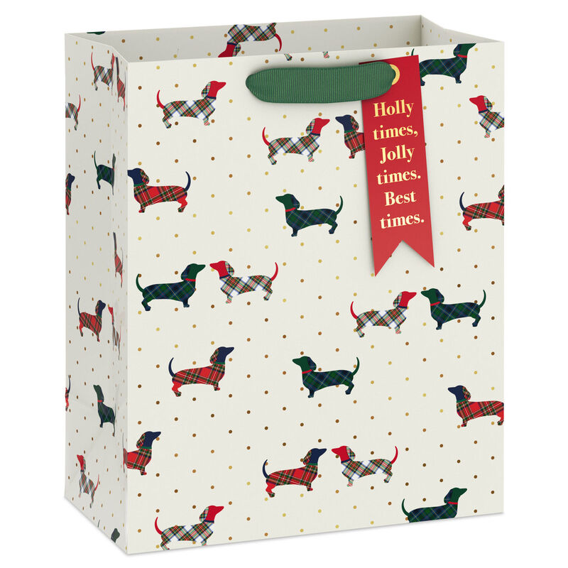 Plaid-Dachshunds-on-Ivory-Christmas-Gift-Bag_1XGB8469_01
