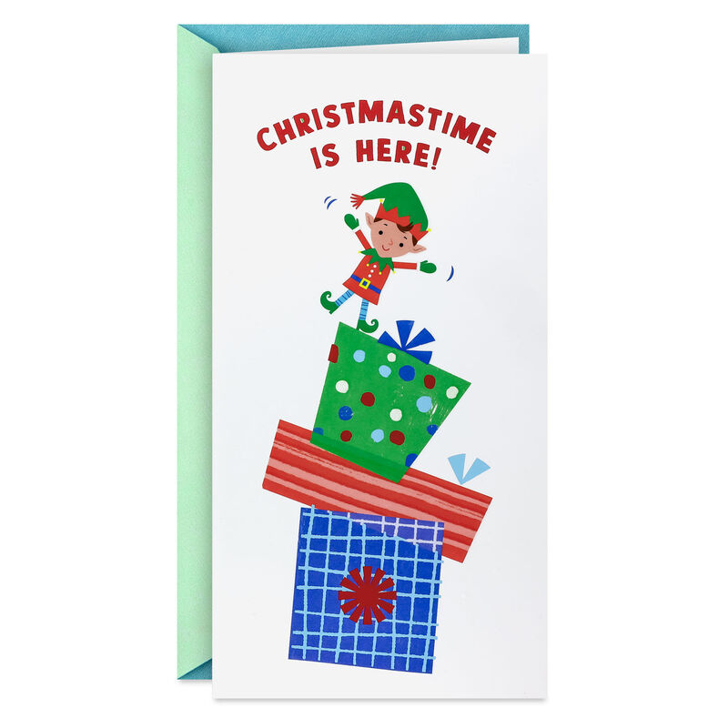 Playful-Elf-and-Gifts-Money-Holder-Christmas-Card_499XMH3253_01