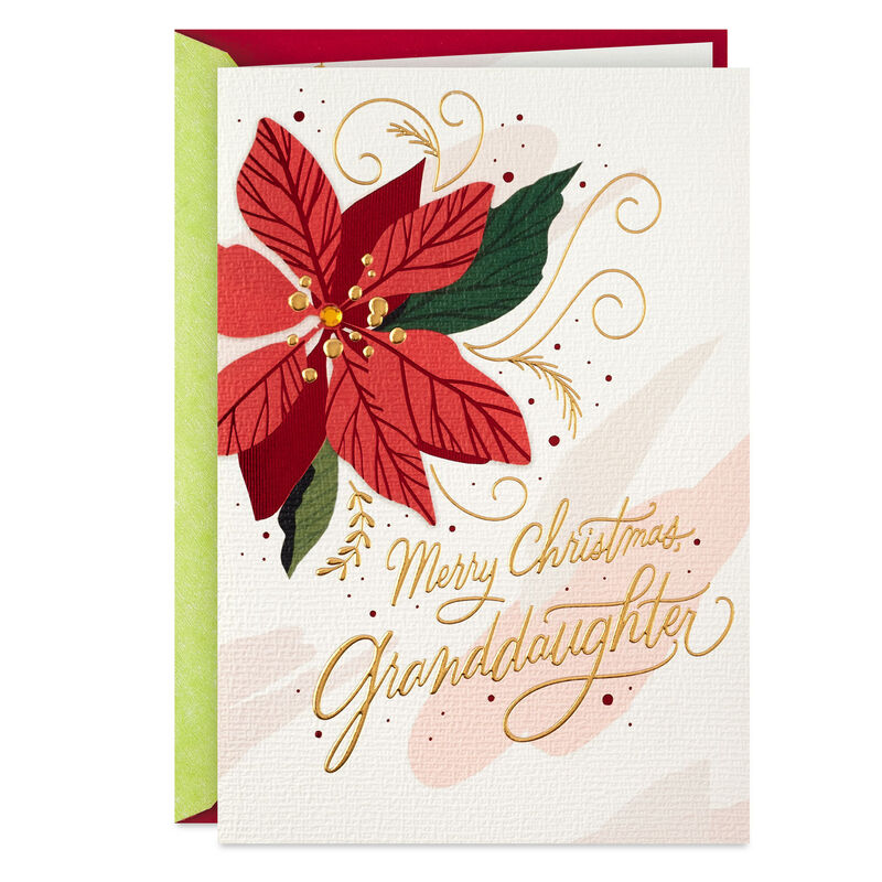 Poinsettia-Flower-Granddaughter-Christmas-Card_599XZH1827_01