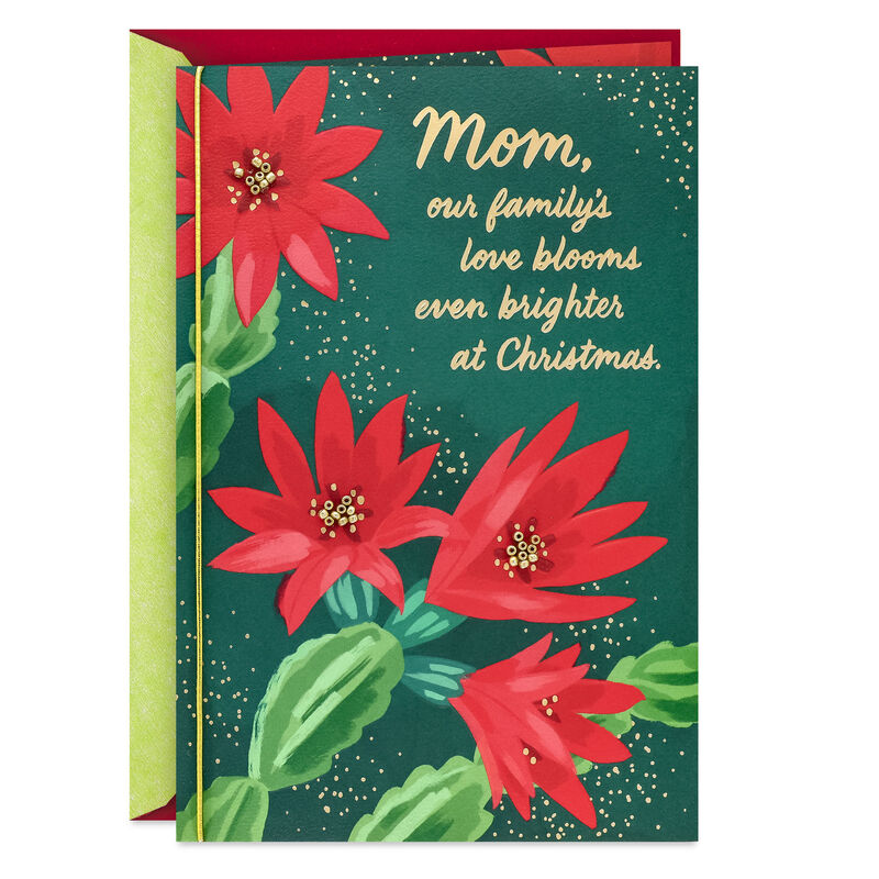 Red-Floral-on-Green-Christmas-Card-for-Mom_899XZH5036_01