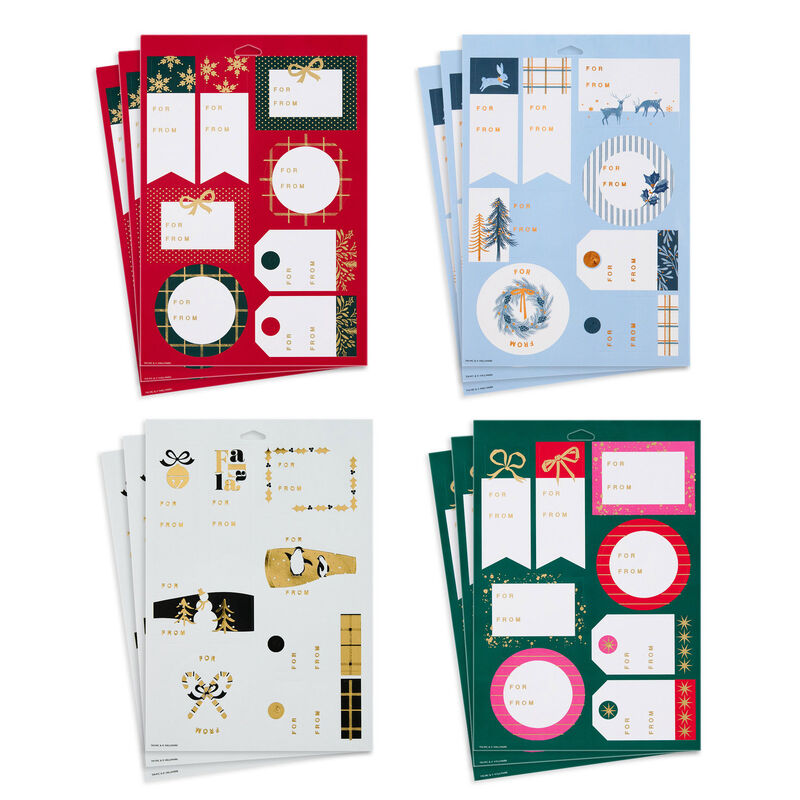 Red-Green-Pink-Gold-Holiday-Gift-Tag-Sticker-Seals_1XS2043_01