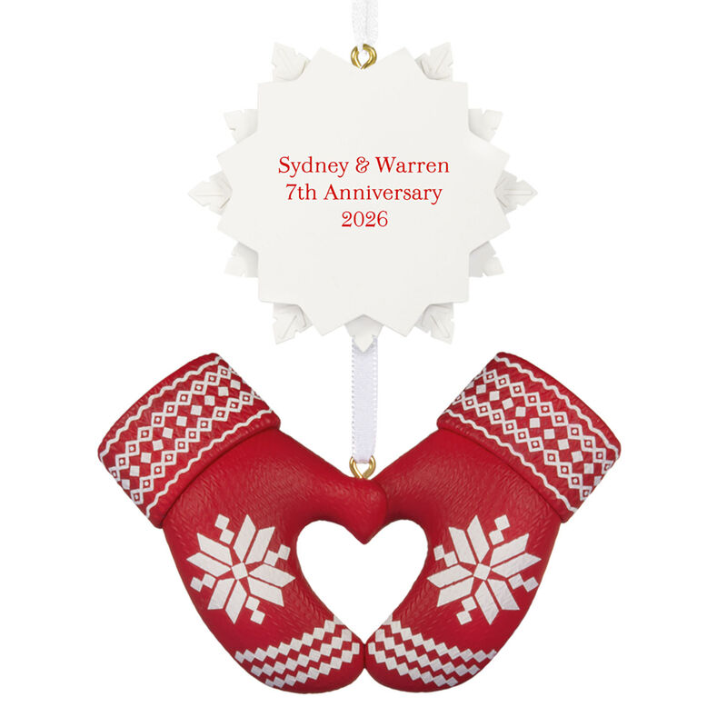 Red-Mittens-With-Snowflake-Personalized-Ornament_1QHE2210B1_01