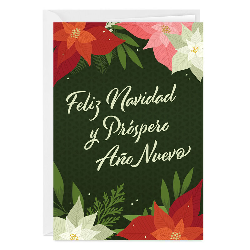 Red-Pink-White-Poinsettias-Christmas-Card-in-Spanish_2PGM4367_01