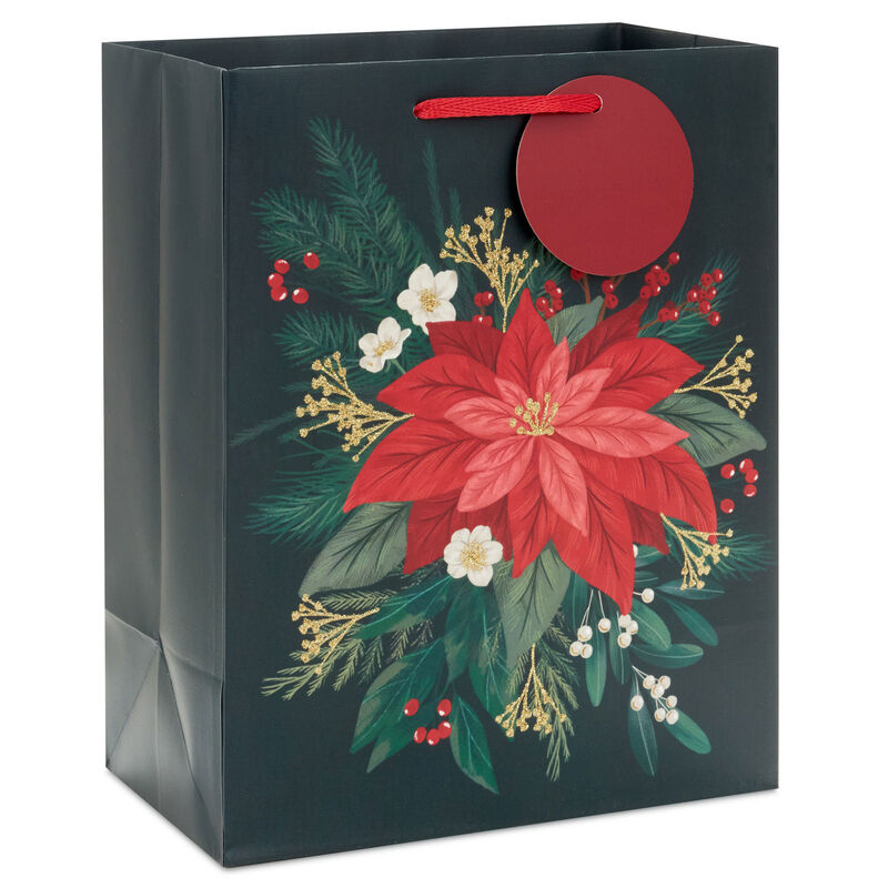 Red-Poinsettia-on-Black-Medium-Christmas-Gift-Bag_1XGB8442_01