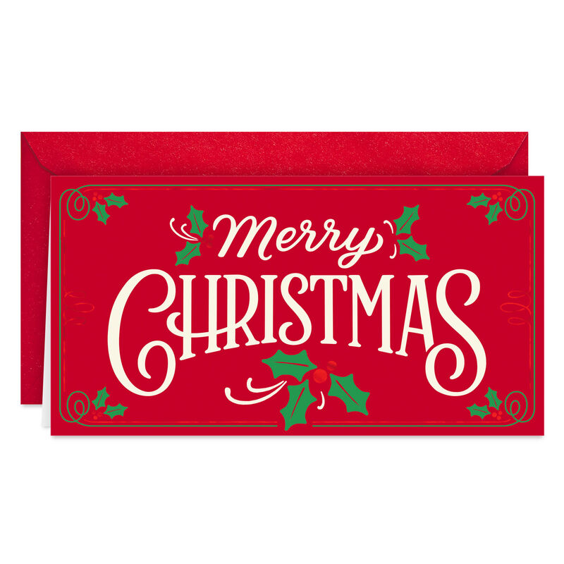 Red-With-Green-Holly-Christmas-Money-Holder-Card_99XMH1104_01