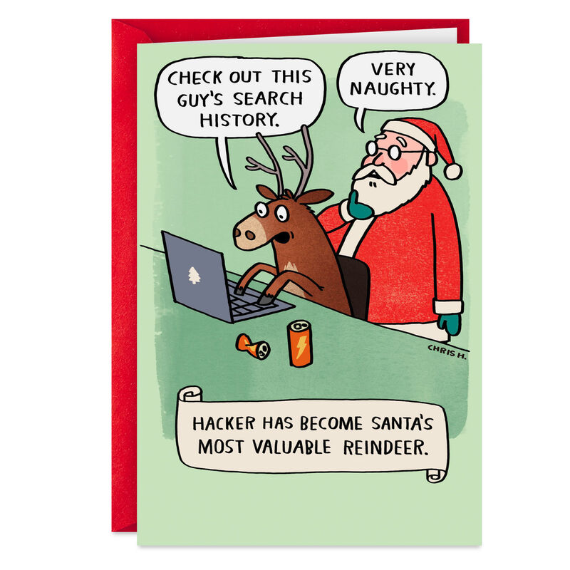 Reindeer-Hacker-and-Santa-Funny-Christmas-Card_369ZX1183_01