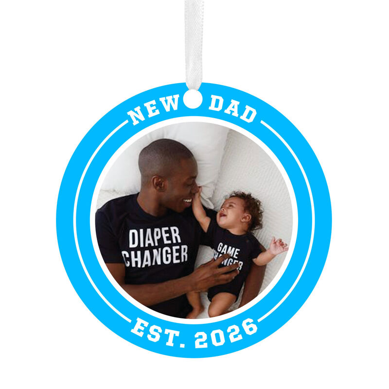 Round-New-Dad-Personalized-Ornament_1OFM1006B16_01