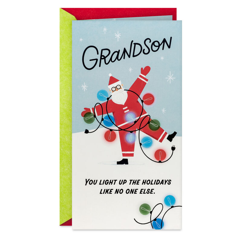 Santa-Caught-in-Lights-Christmas-Card-for-Grandson_559XMH8375_01