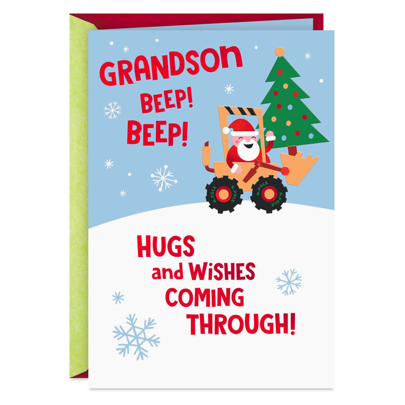 Santa-Construction-Truck-Christmas-Card-for-Grandson_399XKD8002_01
