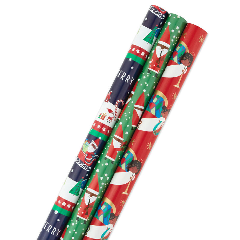 Santa-Fun-Hallmark-Mahogany-Christmas-Wrapping-Paper_5JXW1037_01