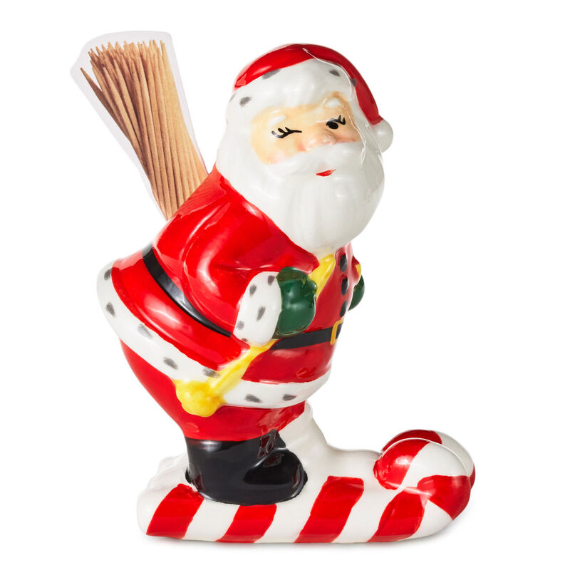 Santa-On-Candy-Cane-Skis-Toothpick-Holder_1XKT9080_01