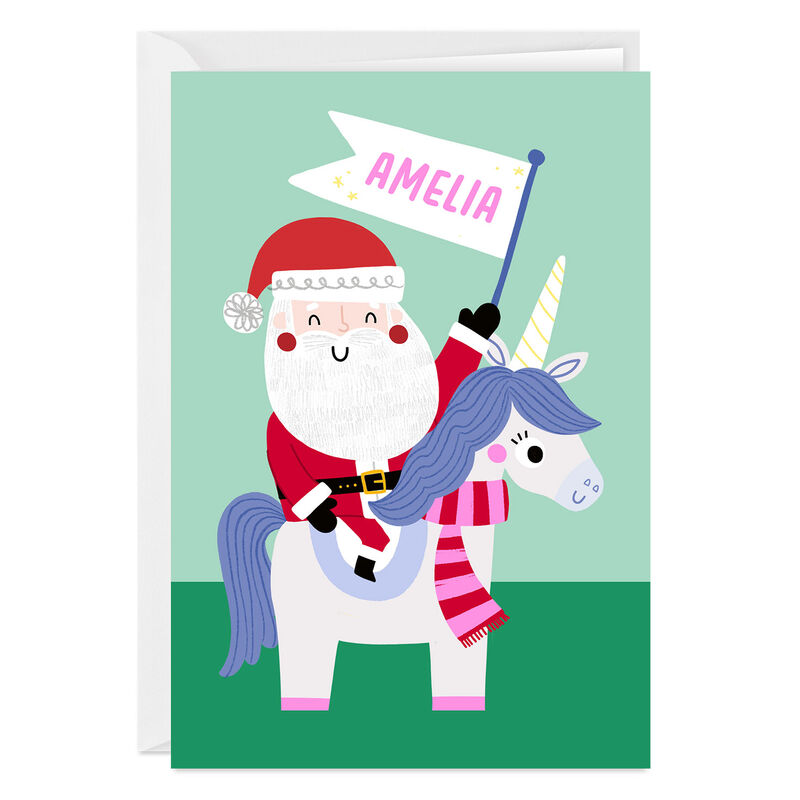 Santa-Riding-Unicorn-Personalized-Christmas-Card_2PGM4353_01