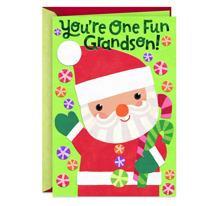 Santa-and-Candy-Kids-Christmas-Card-for-Grandson_359XKD5157_01