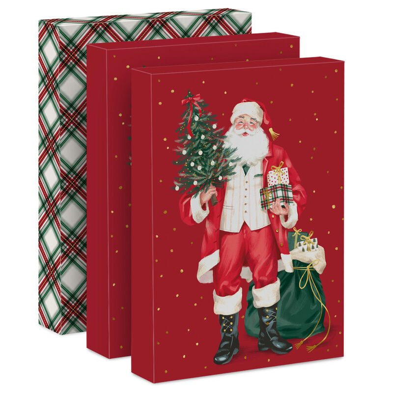 Santa-and-Plaid-3Pack-Large-Christmas-Gift-Boxes_1XBC2233_01