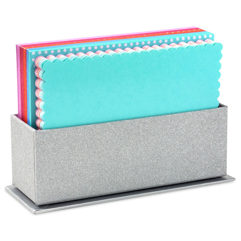 Scalloped-Note-Cards-in-Silver-Glitter-Caddy_3CNT2116_01