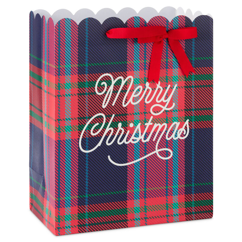 Scalloped-Red-Plaid-Christmas-Gift-Bag-with-Ribbon_1XGB8474_01