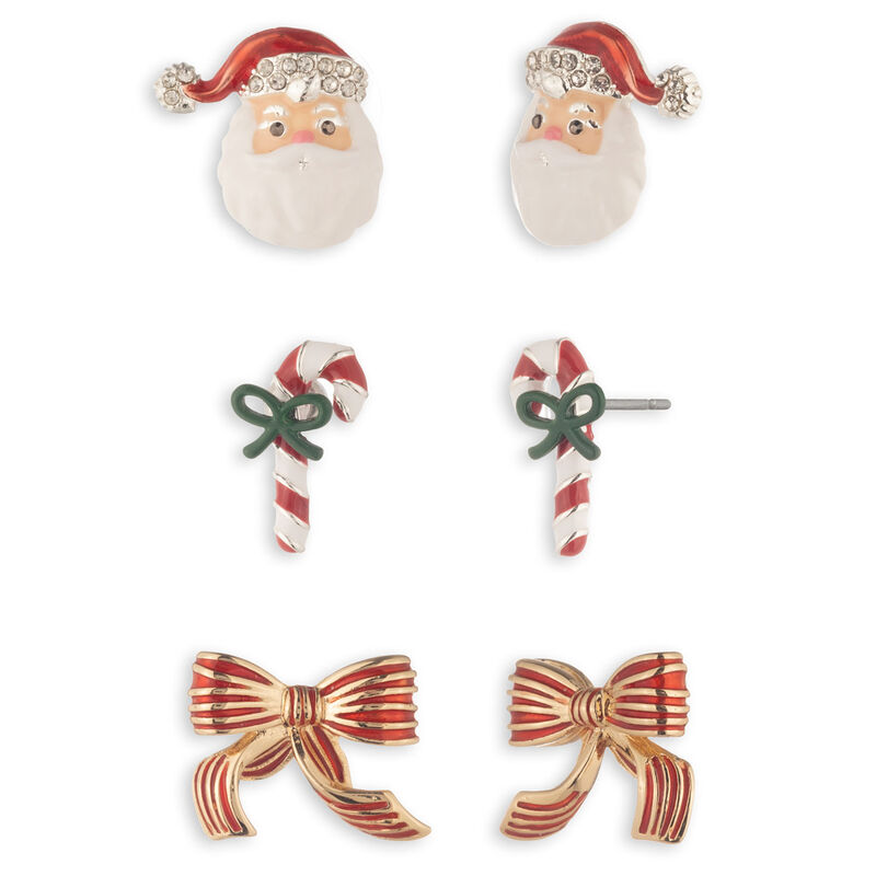 Set-of-3-Santa-Candy-Cane-Bow-Stud-Earrings_39B00064_01