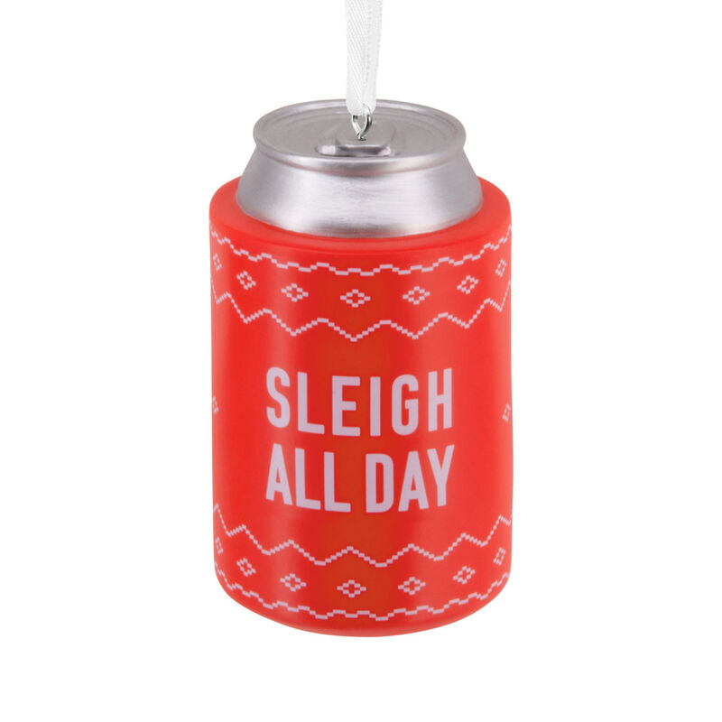 Sleigh-All-Day-Red-Can-Koozie-Christmas-Ornament_1HGO3630_01