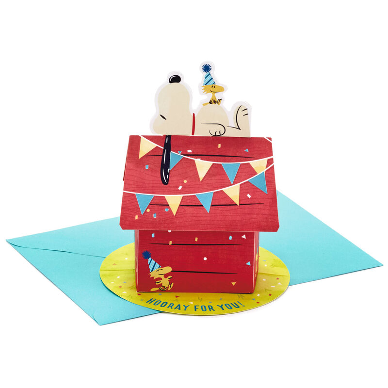 Snoopy-and-Woodstock-Hooray-3D-PopUp-Card_699WDR1310_01
