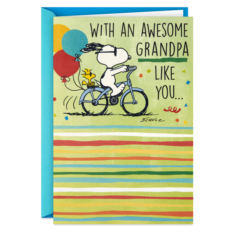 Snoopy-on-Bike-PopUp-Birthday-Card-for-Grandpa_559MAN4394_01