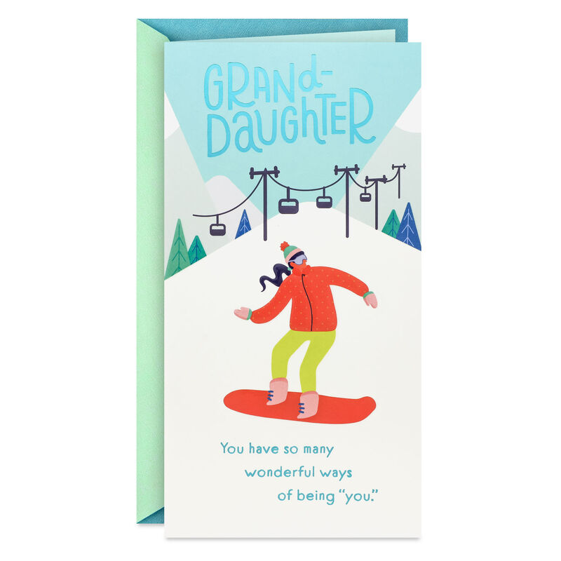 Snowboarder-Christmas-Money-Holder-Card-for-Granddaughter_459XMH1121_01
