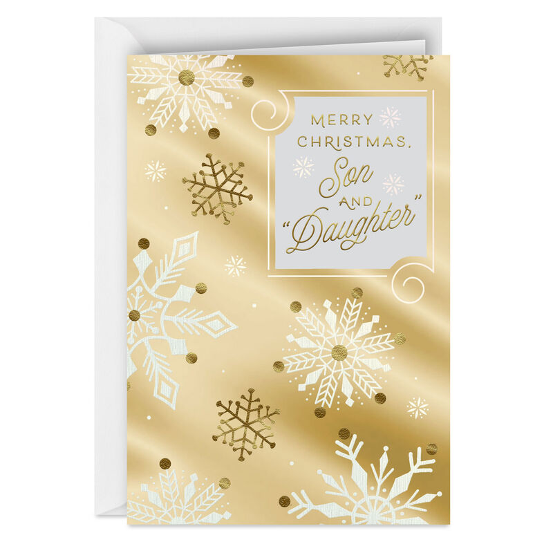Snowflakes-Christmas-Card-for-Son-and-DaughterinLaw_599XZH2627_01