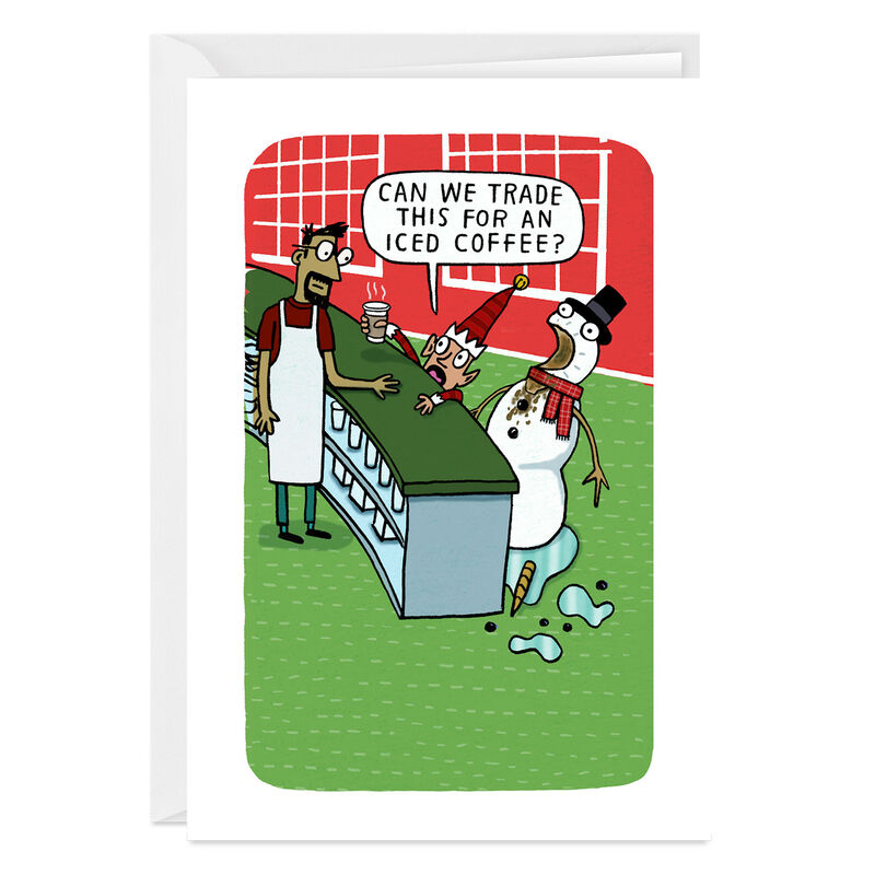 Snowman-Coffee-Cartoon-Personalized-Christmas-Card_2PGM4348_01