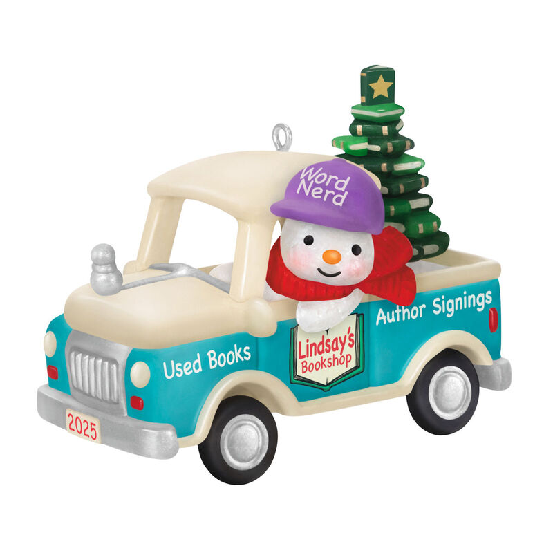 Snowman-in-Book-Store-Truck-Keepsake-Ornament_5QXR8425_01