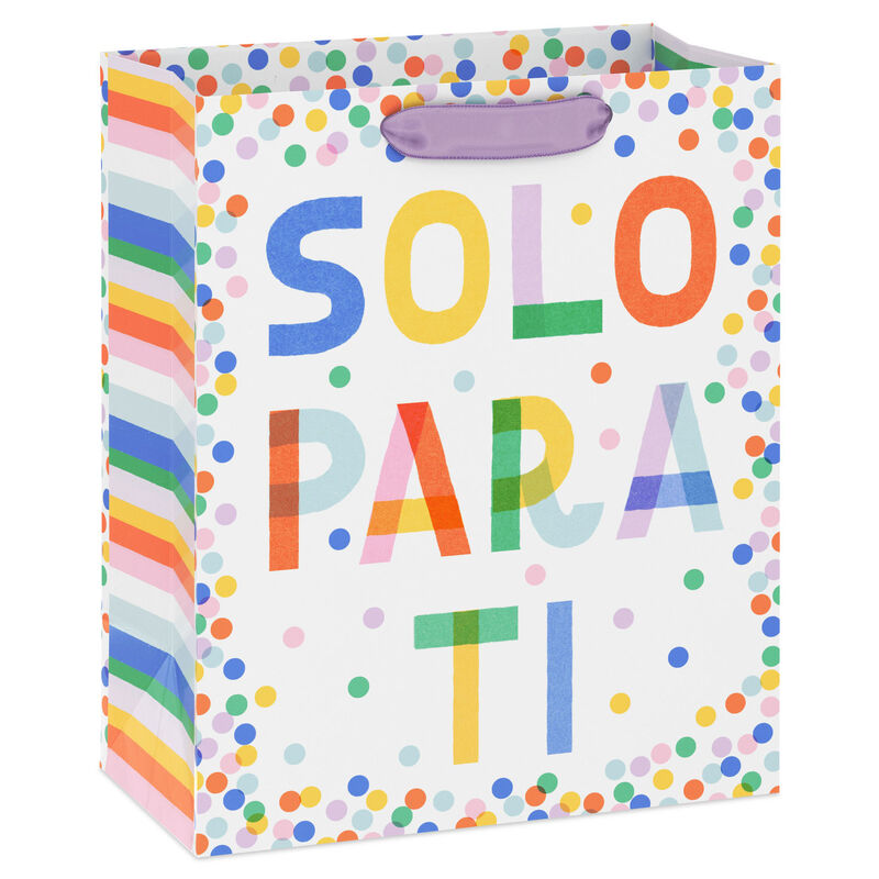 Spanish-Language-Colorful-Dots-Medium-Gift-Bag_3SCB1037_01