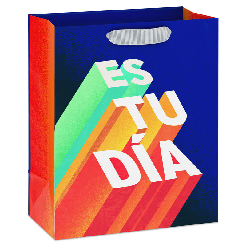 Spanish-Language-Lettering-on-Blue-Medium-Gift-Bag_3SCB1040_01