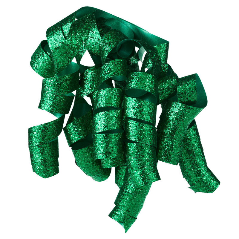 Sparkly-Green-Cascading-Ribbon-Holiday-Gift-Bow_1XCB1227_01