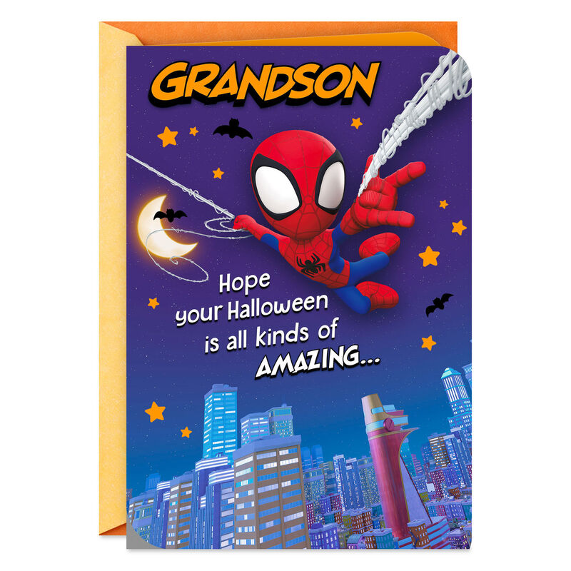 SpiderMan-in-City-Scene-Halloween-Card-for-Grandson_299HKD2084_01