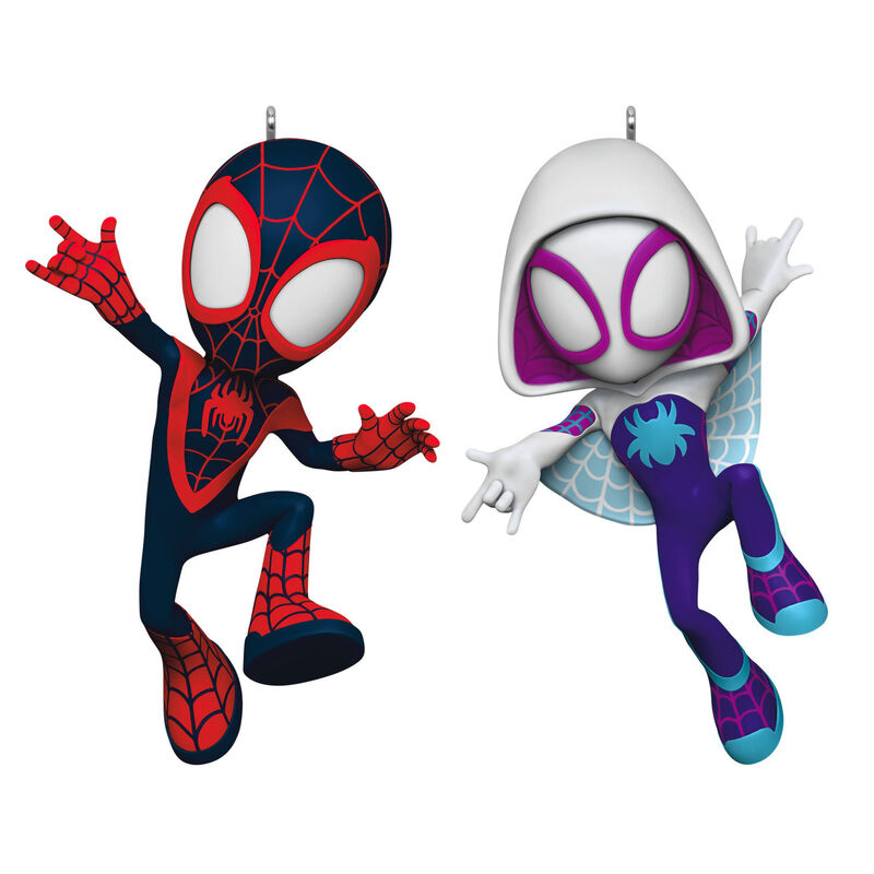 Spidey-Friends-Spin-and-GhostSpider-Ornaments_5QXI8602_01