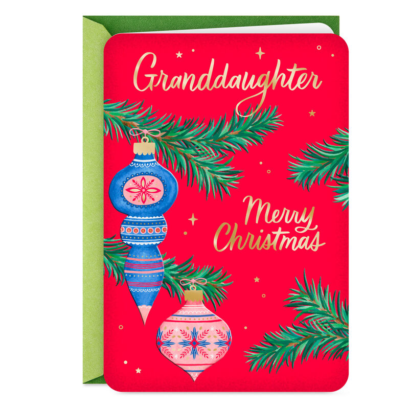 Stylish-Ornaments-Christmas-Card-for-Granddaughter_399XZH1555_01