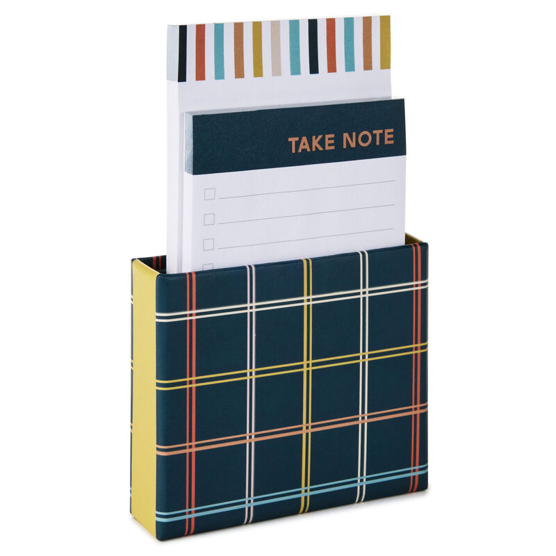 Tailored-Plaid-Memo-Pads-in-Desk-Caddy_3CNT2126_01