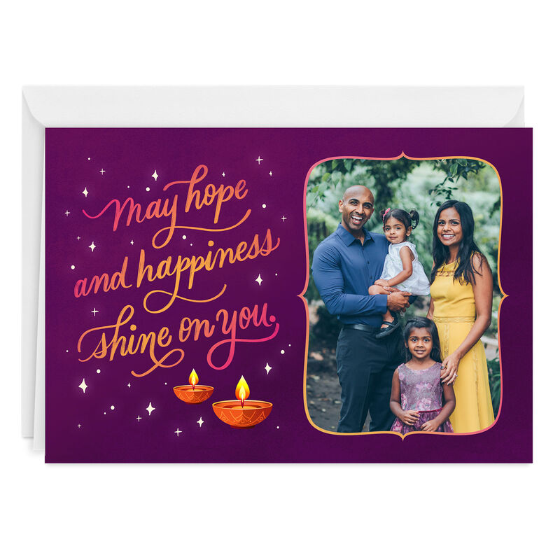 Tea-Lights-on-Purple-Personalized-Diwali-Card_2PGM4374_01
