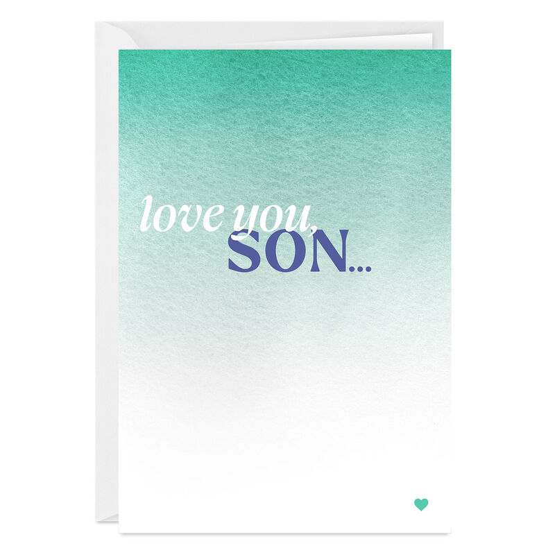 Teal-Ombre-Pattern-Personalized-Son-Card_2PGM4077_01