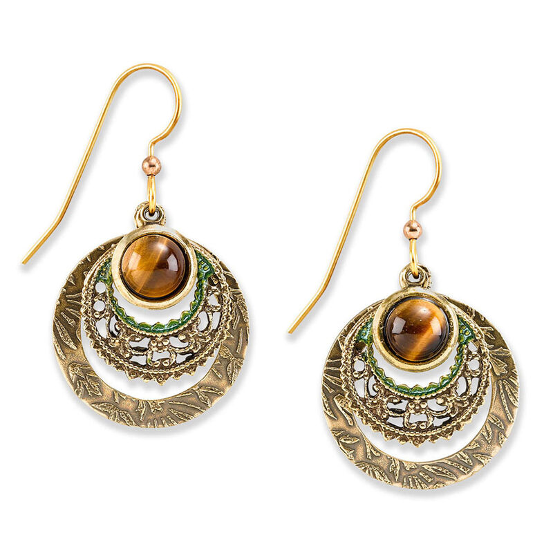 Tigers-Eye-Stone-on-Textured-Gold-Metal-Circles_E9957_01